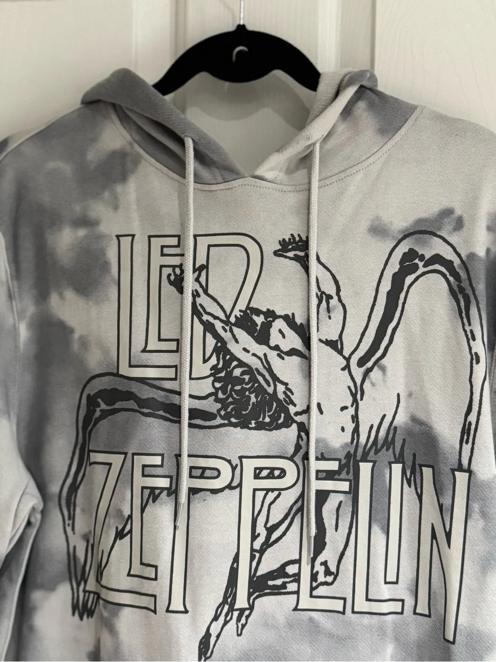 Led Zeppelin Gray Tie-Dye Crewneck Hoodie. - Picture 4 of 8
